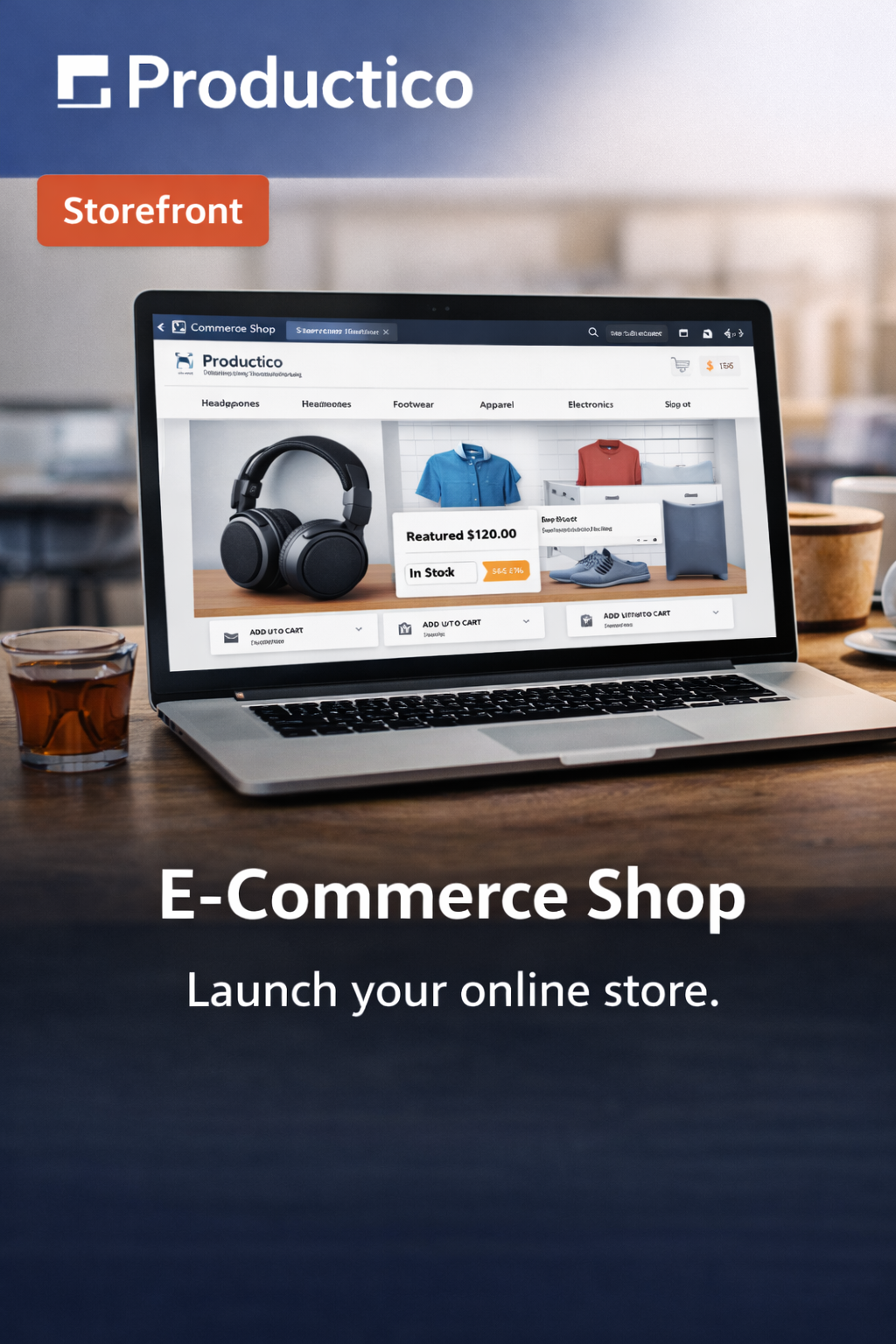 E-commerce shop preview